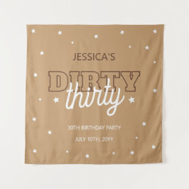 Tapete De Parede Western Dirty Thirty 30th Birthday Party Backdrop