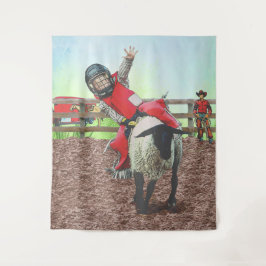 Tapete De Parede Western Rodeo Cowboy Cowboy Mutton Busting