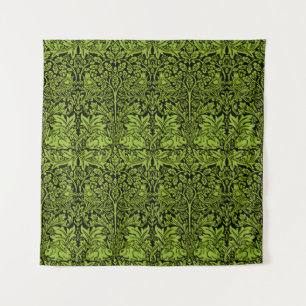 Tapete De Parede William Morris Irmão Coelho Verde Sage Preto
