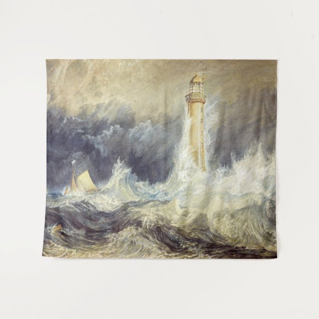 Tapete De Parede William Turner - Farol Bell Rock (Frente (Horizontal))