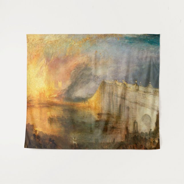 Tapete De Parede William Turner - The Burning of the Parliament (Frente (Horizontal))
