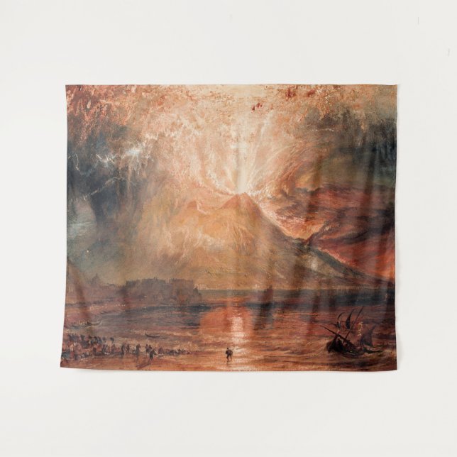 Tapete De Parede William Turner - Vesúvio em Erupção (Frente (Horizontal))