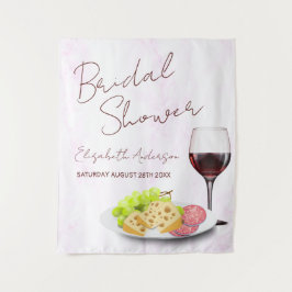 Tapete De Parede Wine & Charcuterie Bridal Shower