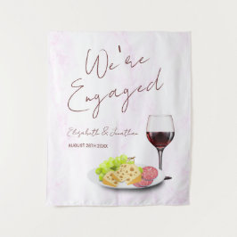 Tapete De Parede Wine & Charcuterie Engagement Party