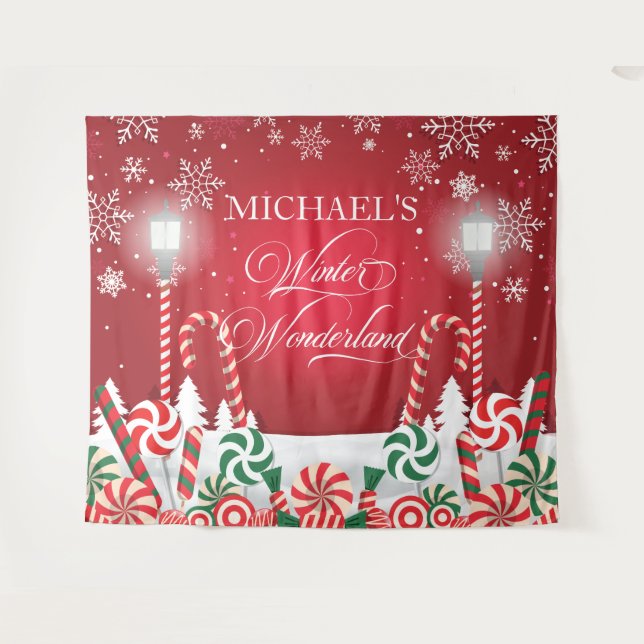 Tapete De Parede Winter Wonderland holidays christmas banner (Frente (Horizontal))