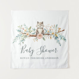 Tapete De Parede Woodland Watercolor