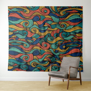 Tapete De Parede Wool Topped paisley