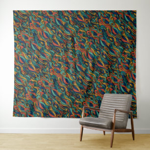 Tapete De Parede Wool Topped paisley
