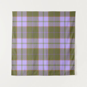 Tapete De Parede Xadrez de Tartan verde e roxo - Scottish Seamless