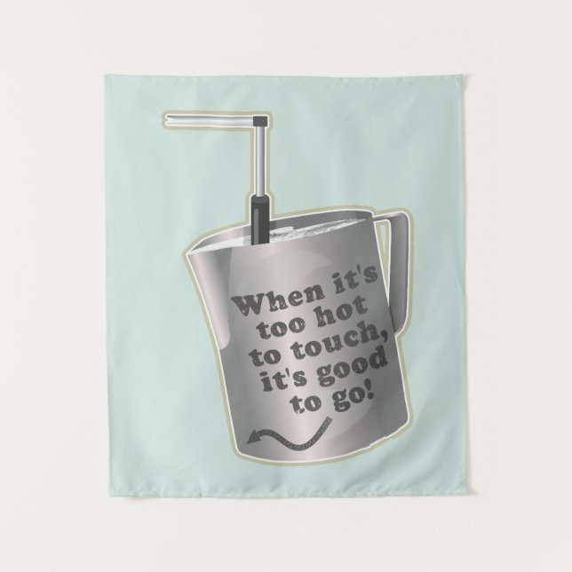 Tapete De Parede Xícara de leite de café Barista (Frente)