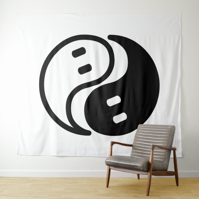 Tapete De Parede Yin Yang Fantasma (In Situ (Horizontal))