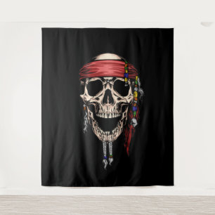 Tapete De Parede Yo Ho Ho Crânio Pirata Fantasma Fundo