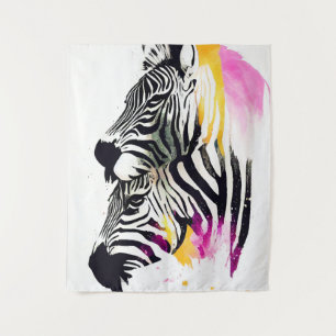 Tapete De Parede Zebra Wild Nature - Pintura De Cores De Animais