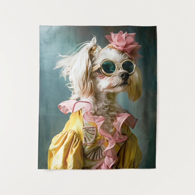 Tapete De Parede Zena Maltês (Frente)