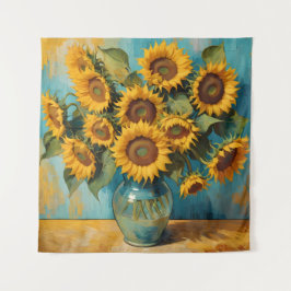 Tapete De Parede Zomerse Zonnebloemen