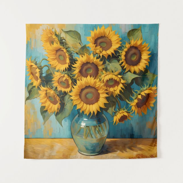 Tapete De Parede Zomerse Zonnebloemen (Frente)