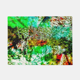 Tapete de porta abstrato calmante, embeleze a arte