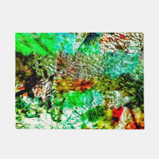 Tapete de porta abstrato calmante, embeleze a arte