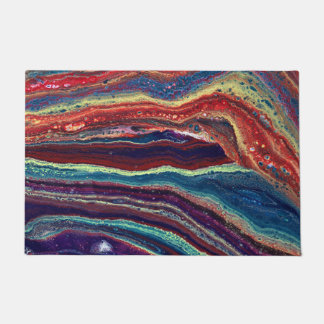 Tapete de Porta Abstrato Colorido Ano que Arde 1