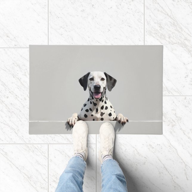 Tapete de Porta com Arte de Cão Dalmata (Interior)