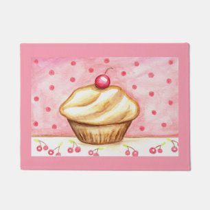 Tapete de Porta Cupcake de Cereja