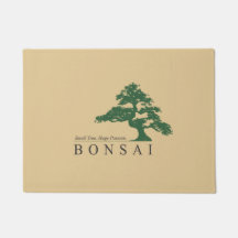 tapete de porta da árvore Bonsai