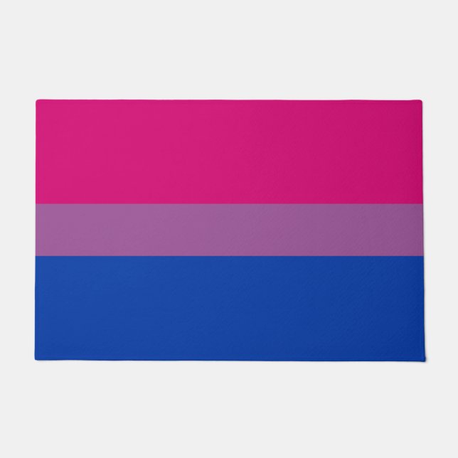 Tapete de Porta da Bandeira Bissexual (Frente)