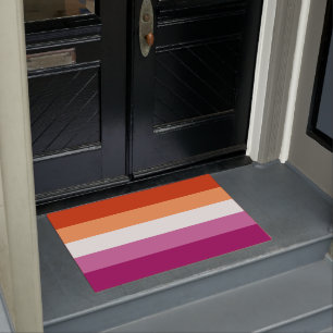 Tapete de Porta da Bandeira Lésbica