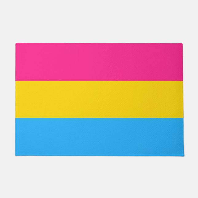 Tapete de Porta da Bandeira Pansexual (Frente)