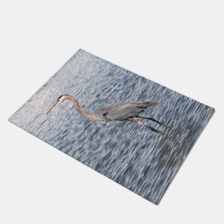 tapete de porta de água Blue Heron