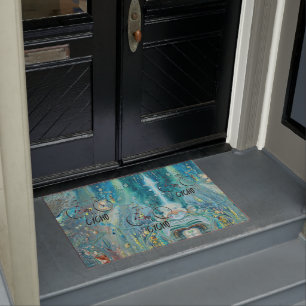 tapete de porta de bicicleta