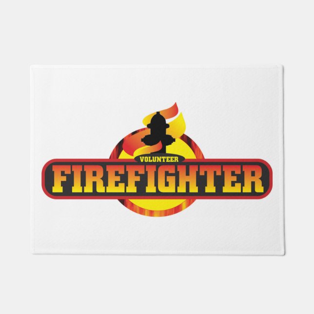 tapete de porta de bombeiro voluntário (Frente)