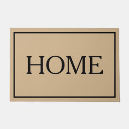 Tapete de porta de casa minimalista