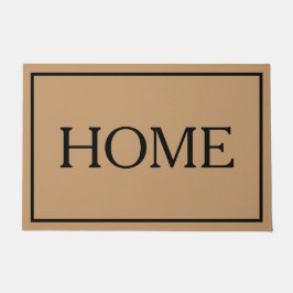 Tapete de porta de casa minimalista