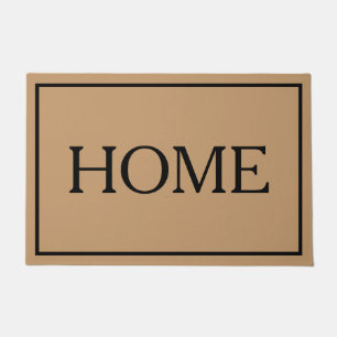 Tapete de porta de casa minimalista
