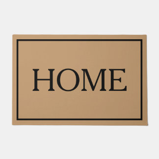 Tapete de porta de casa minimalista