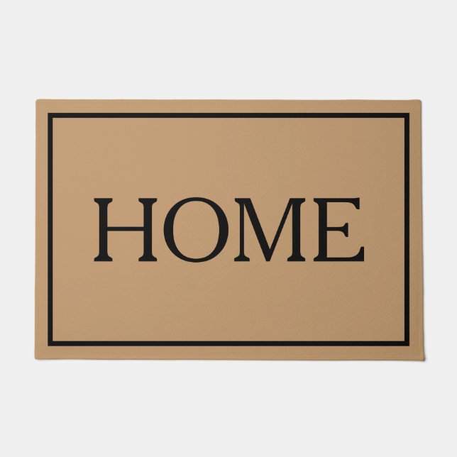 Tapete de porta de casa minimalista (Frente)