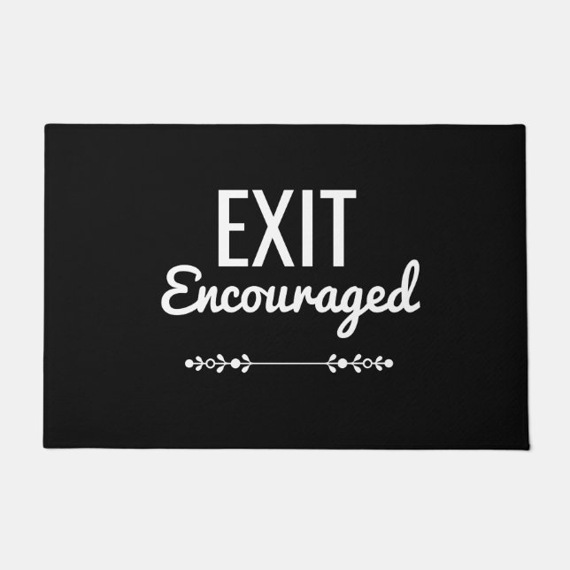 Tapete de Porta de Saída Encourajada (Frente)