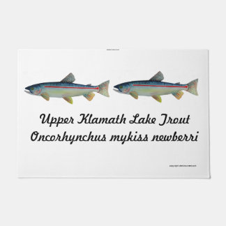 tapete de porta de truta