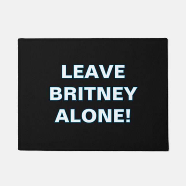 Tapete de Porta ''Deixe Britney em Paz'' (Frente)
