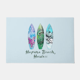 Tapete de Porta do Hapuna Beach Hawaii Surfboards