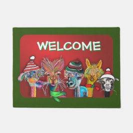 tapete de porta Quirky Alpaca