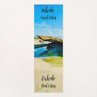 tapete de praia do Yoga Good Vibes