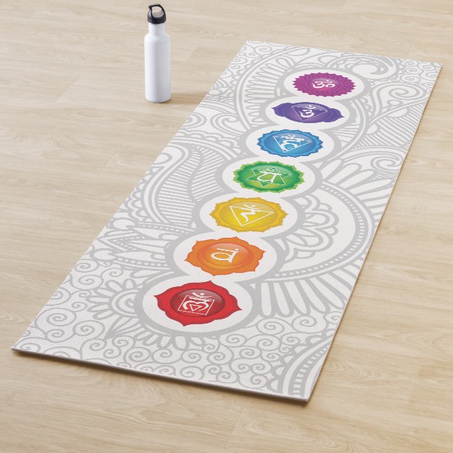 Tapete De Yoga 7 Chakras Yoga Mat - 01pwb (In Situ)