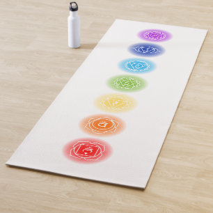 Tapete De Yoga 7 Símbolos Chakra