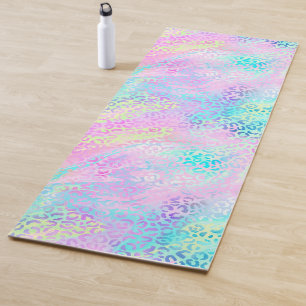 Tapete De Yoga A Design 10 da Série Leopard Iridescente
