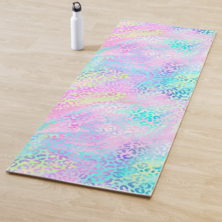 Tapete De Yoga A Design 10 da Série Leopardo Iridescente