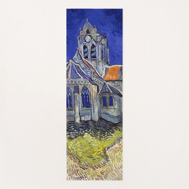 Tapete De Yoga A Igreja em Auvers, Van Gogh (Frente)