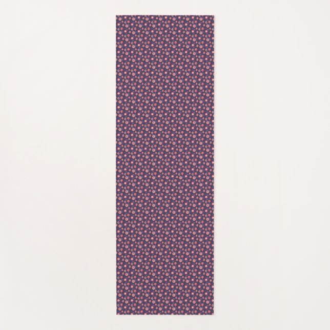 Tapete De Yoga A long, rectangular navy blue yoga mat  (Frente)