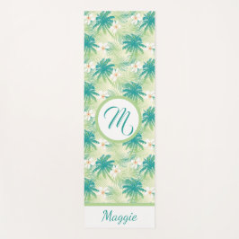 Tapete De Yoga A Monogrammed Tropical Summer